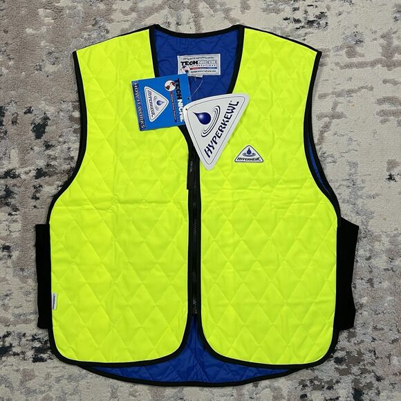 Techniche Mens Hyperkewl Evaporative Cooling Vest Size XL Neon Yellow NWT - Picture 1 of 10